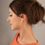 925 Sterling Silver Paw Name Earrings,