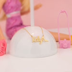 925 Sterling Silver Barbie Font With Shoe Necklace