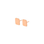 925 Sterling Silver Closed Square Earrings