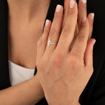 925 Sterling Silver Chandrila Star Line Ring