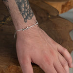 925 Sterling Silver Barbed Wire Bracelet