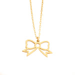 925 Sterling Silver Bowtie Necklace