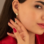 925 Sterling Silver Christmas Tree Dangle And Drope Earrings