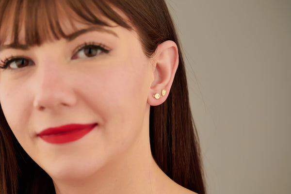 925 Sterling Silver Rocket And Planet Earring