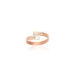925 Sterling Silver Personalized Name Ring With Birthstone