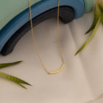 925 Sterling Silver Thin Arch Necklace