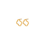 925 Sterling Silver Open Clover Studs