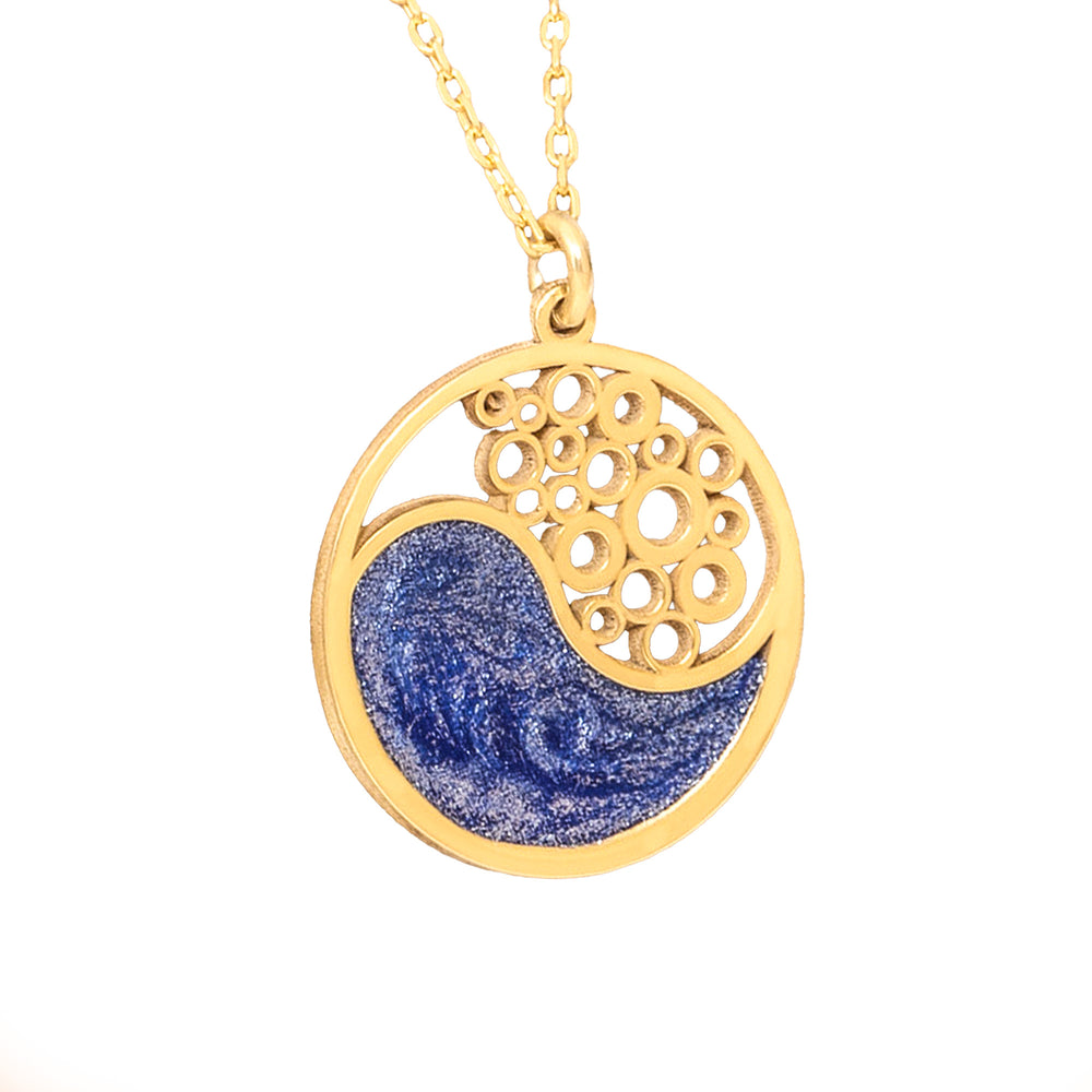 925 Sterling Silver Wave Necklace