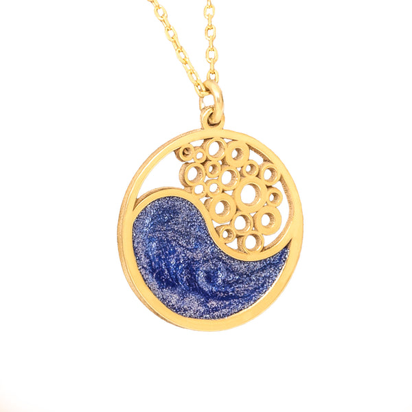925 Sterling Silver Wave Necklace