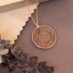 925 Sterling Silver Evil Eye Duası Round Circle