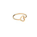 925 Sterling Silver Içi Boş Heart Ring