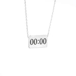 925 Sterling Silver Time Necklace