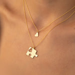 925 Sterling Silver Personalized Puzzle Necklace