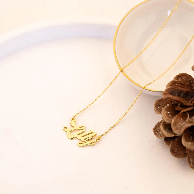 925 Sterling Silver Isim Necklace 4