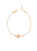 925 Sterling Silver Birth Stone Key Bracelet
