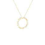 925 Sterling Silver Personalized Circle Name Necklace