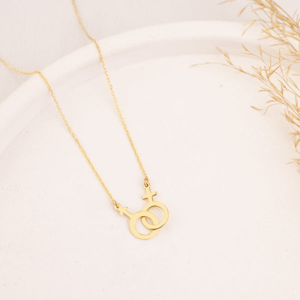 925 Sterling Silver Lesbian Necklace