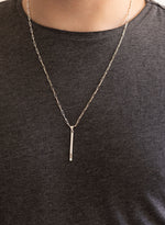925 Sterling Silver Kişileştirilebilir Bar Necklace