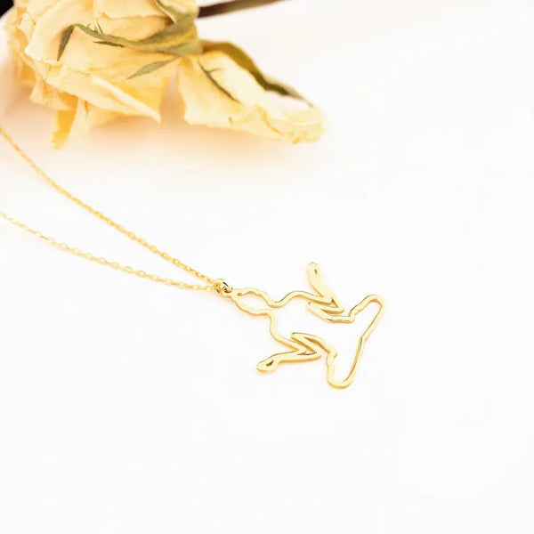 925 Sterling Silver Kadın Yoga Necklace