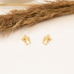 925 Sterling Silver Angel Studs 448