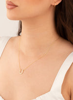925 Sterling Silver Horseshoe Name Necklace