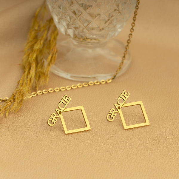 925 Sterling Silver Name Earjacket Earring