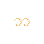 925 Sterling Silver Honeycomb Hoops