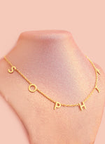 925 Sterling Silver Personalised Initial Name Necklace 50 Force Chain (Halley)