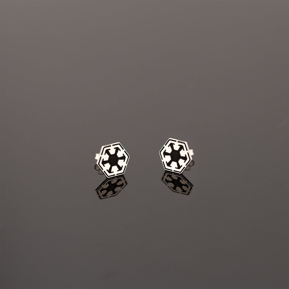 925 Sterling Silver Star Wars Sith Empire Earrings