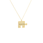 925 Sterling Silver Personalized Puzzle Necklace