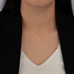 925 Sterling Silver Anime Necklace