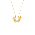 925 Sterling Silver Sunburst Necklace
