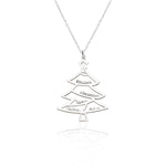 925 Sterling Silver Christmas Family Tree Necklace