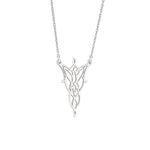 925 Sterling Silver Arwen Eflique Evenstar Lotr Minimalist Necklace