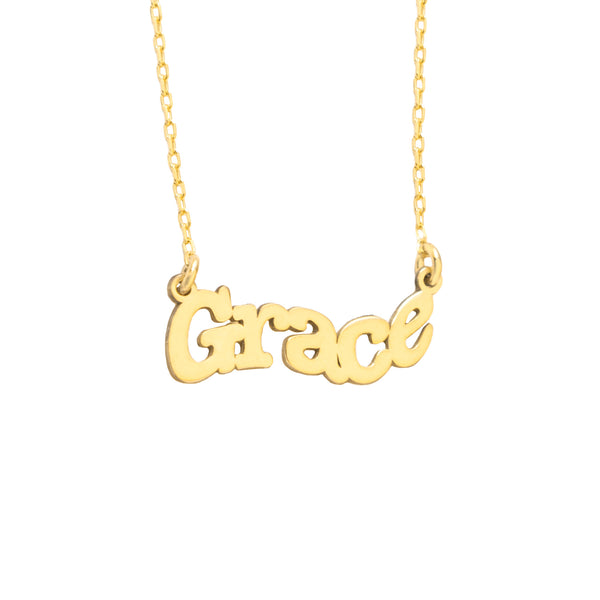 925 Sterling Silver Vavy Name Necklace