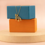 925 Sterling Silver Origami Horse Necklace