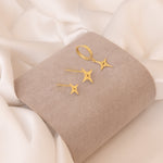 925 Sterling Silver Pole Star Earrings
