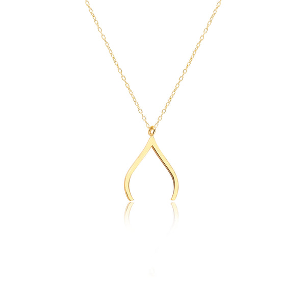 925 Sterling Silver Wishbone Ring Holder Necklace
