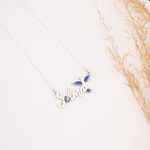 925 Sterling Silver Enamel Hand-Painted Anka Kuşu İsim Necklace