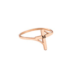 925 Sterling Silver Personalized Initial Cross Ring