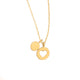925 Sterling Silver Minimalist Heart And Coin Necklace
