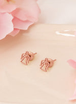 925 Sterling Silver Guardian Angel Studs Earrings