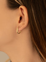 925 Sterling Silver Spiral Kemerli U Earrings