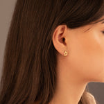 925 Sterling Silver Tiny Star Of David Earrings