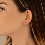 925 Sterling Silver Spiral Kemerli U Earrings