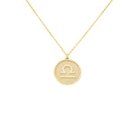 925 Sterling Silver Zodiac Coin Necklace