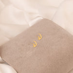 925 Sterling Silver Cat Moon Studs