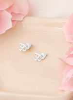 925 Sterling Silver Om Studs