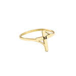 925 Sterling Silver Personalized Initial Cross Ring
