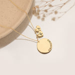 925 Sterling Silver Personalized Initial Disc Necklace